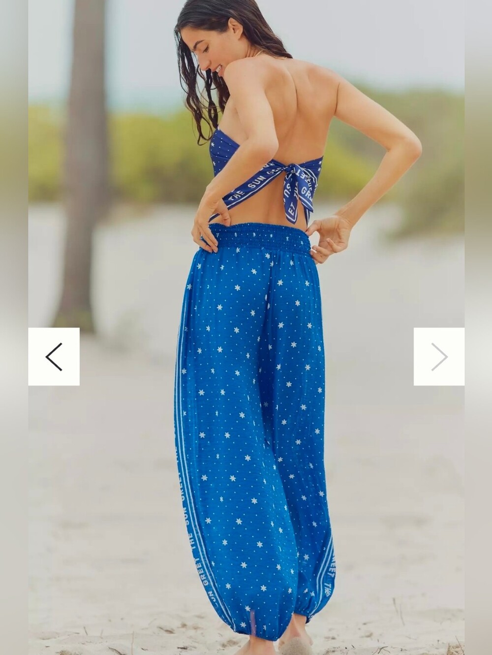 NEW!! Anthropologie Celandine Smocked Balloon Pants, Sz Med, NWT - Picture 4 of 4